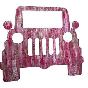 Jeep Metal hand crafted Art for the Jeep Lover (artisan metal crafted/painted)